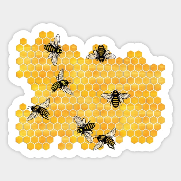 Libra Honeybees Sticker by feedmepixiedust